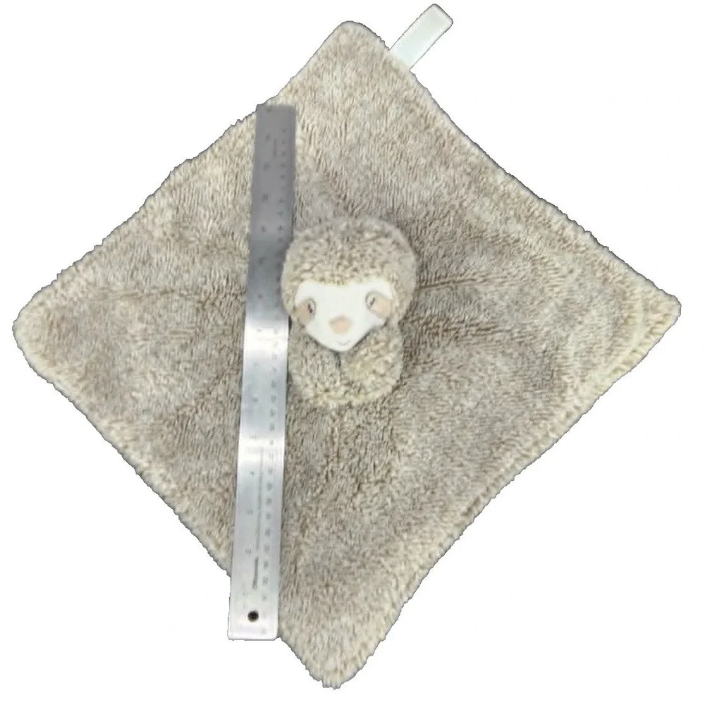 Carter's Sloth‎ Security Blanket Tan Cream Lovey Snuggler Plush 25063 Baby Toy